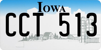 IA license plate CCT513