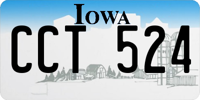 IA license plate CCT524