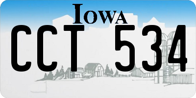 IA license plate CCT534