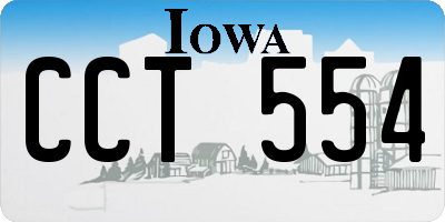 IA license plate CCT554