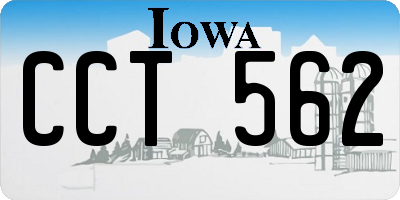 IA license plate CCT562
