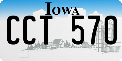 IA license plate CCT570