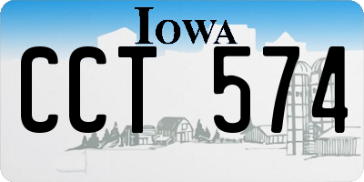 IA license plate CCT574