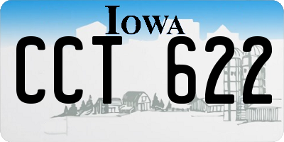 IA license plate CCT622