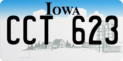 IA license plate CCT623