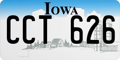 IA license plate CCT626
