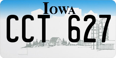 IA license plate CCT627