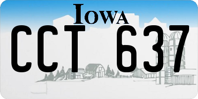 IA license plate CCT637