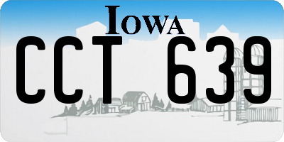 IA license plate CCT639