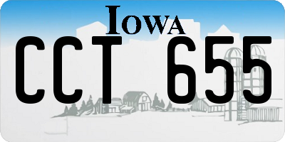 IA license plate CCT655