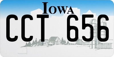 IA license plate CCT656