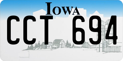 IA license plate CCT694