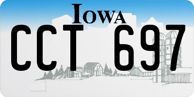IA license plate CCT697