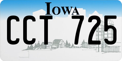 IA license plate CCT725