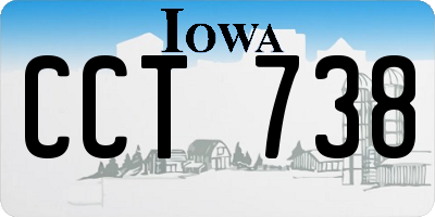 IA license plate CCT738