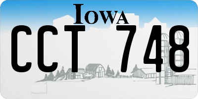 IA license plate CCT748