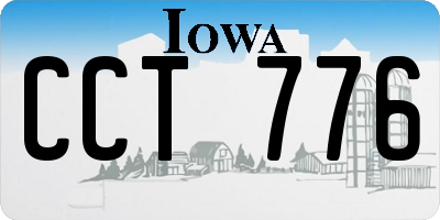 IA license plate CCT776