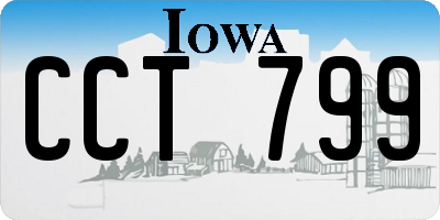 IA license plate CCT799