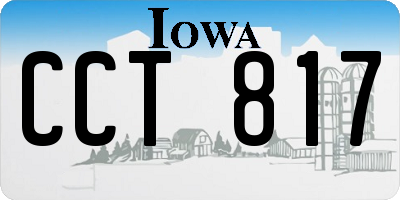 IA license plate CCT817