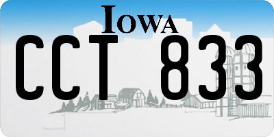 IA license plate CCT833