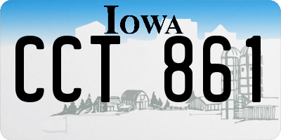 IA license plate CCT861