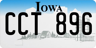 IA license plate CCT896