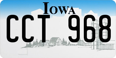 IA license plate CCT968