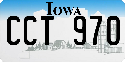 IA license plate CCT970