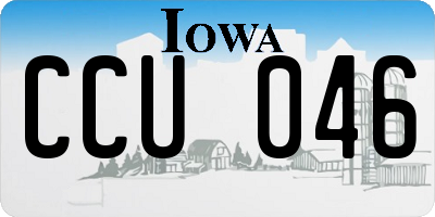 IA license plate CCU046