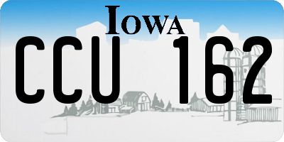 IA license plate CCU162