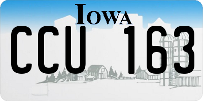 IA license plate CCU163