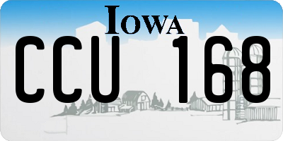 IA license plate CCU168