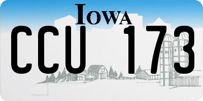 IA license plate CCU173
