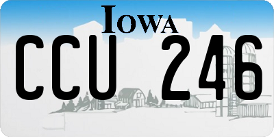 IA license plate CCU246