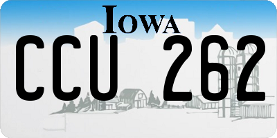 IA license plate CCU262