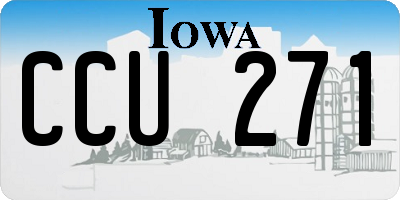 IA license plate CCU271