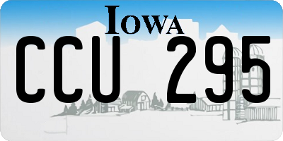 IA license plate CCU295
