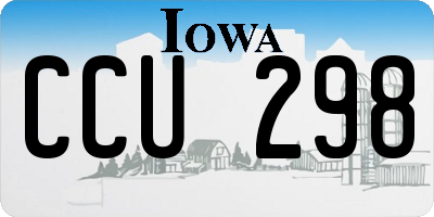 IA license plate CCU298