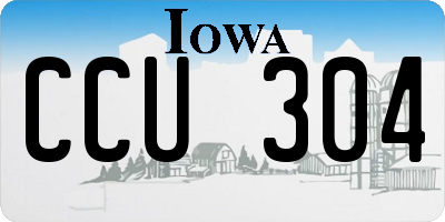 IA license plate CCU304
