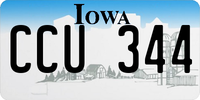 IA license plate CCU344