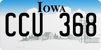 IA license plate CCU368
