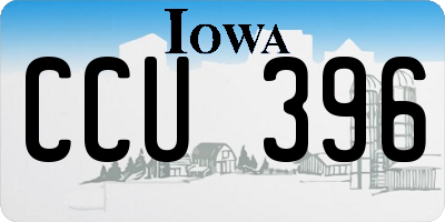 IA license plate CCU396
