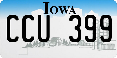 IA license plate CCU399