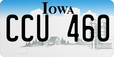 IA license plate CCU460