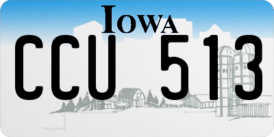 IA license plate CCU513