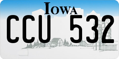IA license plate CCU532