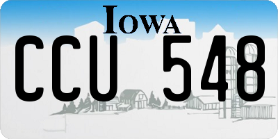 IA license plate CCU548