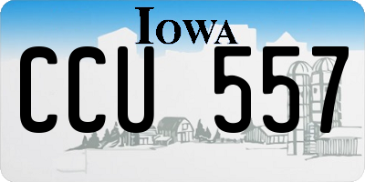 IA license plate CCU557