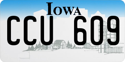 IA license plate CCU609