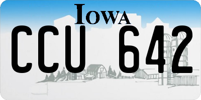 IA license plate CCU642